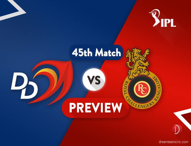 DD vs RCB Dream11 Team | Delhi vs Bangalore Preview