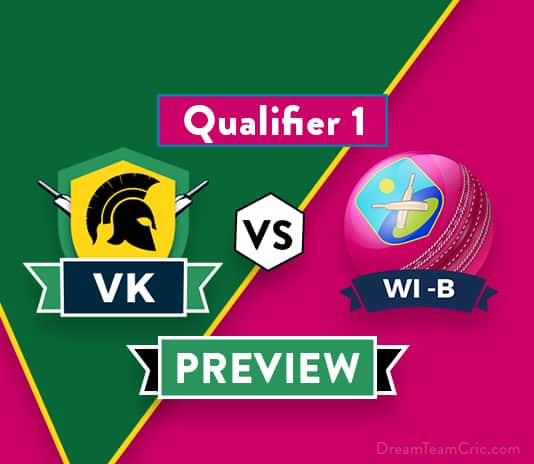 VK Vs WI-B Dream11 Team Prediction And Probable XI: Preview